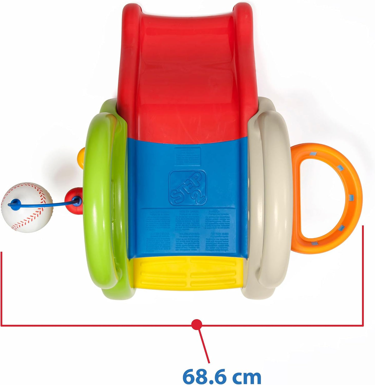 Step2 Sports-Tastic Activity Center, Toddler Sports Playset, Indoor/Outdoor Slide, Play Gym Includes Bat & Balls, Made of Durable Plastic, For