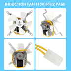 Complete Replacement Parts Kit for Pit Boss and Traeger, Auger Motor, Grill Induction Fan, Fire Burn Pot with Screws, Hot Rod Ignitor with Fuse, for
