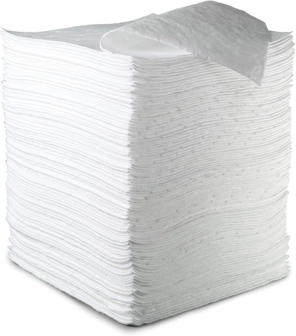 3M Petroleum Sorbent Pad HP-156, High Capacity, White (Case of 100)