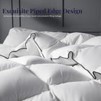 King Size Down Duvet Insert - All Season Cool Touch for Hot Sleepers, Premium 100% Cotton Shell Hotel Quality, White 106 x 90 Inch