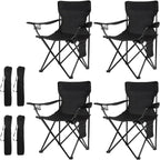 Damei century 4Pack Folding Camping Chairs, Portable for Beach, Lawn, Yard