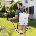 VEVOR Battery Powered Backpack Sprayer 3.2 Gal, Powerful Electric Sprayer, Weed Sprayer for Garden and Lawn, Adjustable 0-90 PSI, 2 Retractable Wands