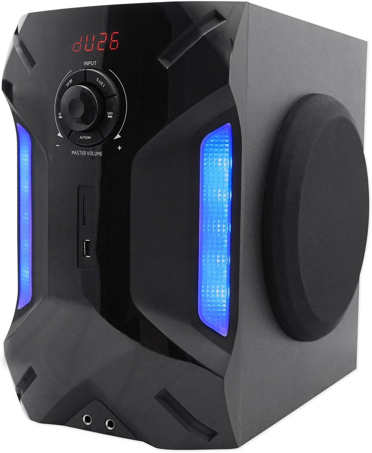 Rockville HTS56 5.1-Channel Bluetooth Home Theater System, 8" Subwoofer