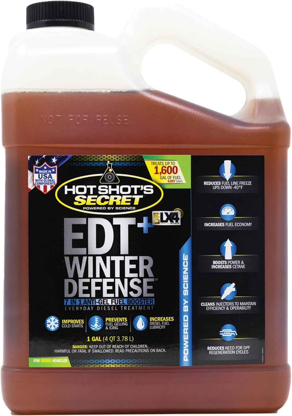 Hot Shot's Secret EDT+ Winter Defense Fuel Additive, 1 Gallon