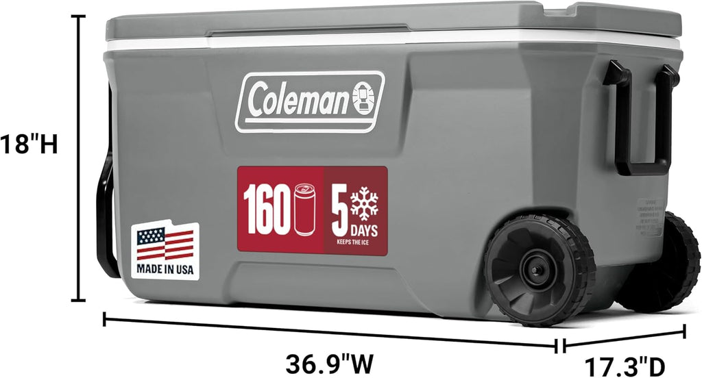 Coleman Classic Series Insulated Portable Wheeled Cooler