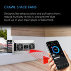 AC Infinity AIRTITAN T8, Crawlspace Basement Ventilator Exhaust Fan
