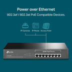 TP-Link 8 Port Gigabit PoE Switch | 8 PoE+ Ports @126W | Plug & Play | Limited Lifetime Protection | Desktop/ Rackmount | Prioritized Power Supply