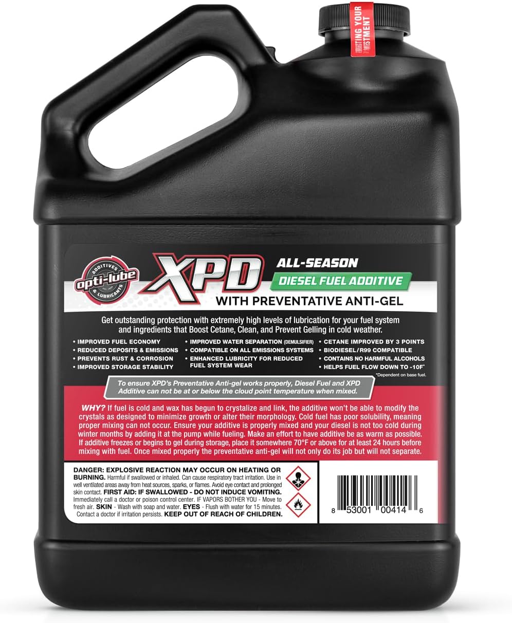 Opti-Lube XPD All-Season Diesel Fuel Additive - Gallon (1 Gallon (Treats 512 Gallons))