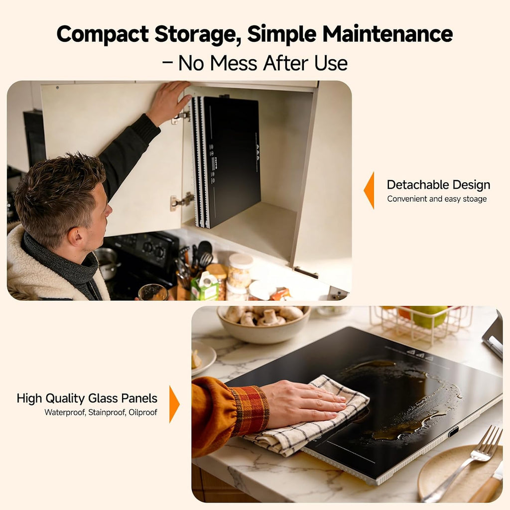 FEPPO 2026 Electric Food Warming Tray 47"x15" Rectangular Kitchen Appliance