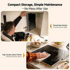 FEPPO 2026 Electric Food Warming Tray 47"x15" Rectangular Kitchen Appliance