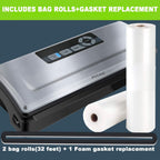 POTANE Precision Vacuum Sealer Machine, Powerful Pro Vacuum Food Sealer, 8-in-1 Easy Presets, 4 Food Modes, Dry&Moist&Soft&Delicate with Starter Kit
