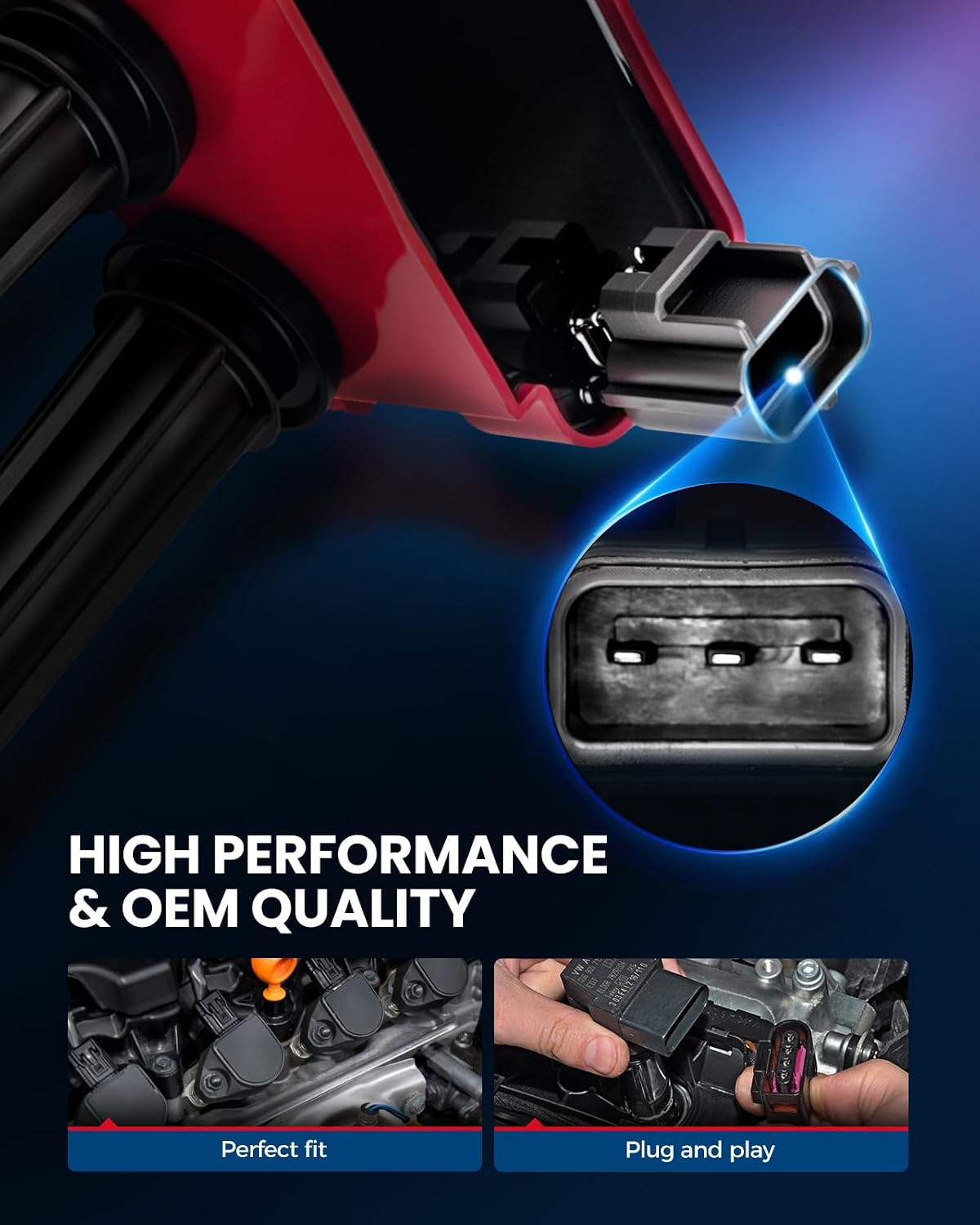 KAX 8 Ignition Coils & 8 Spark Plugs Set for 5.7L HEMI Dodge Ram 1500