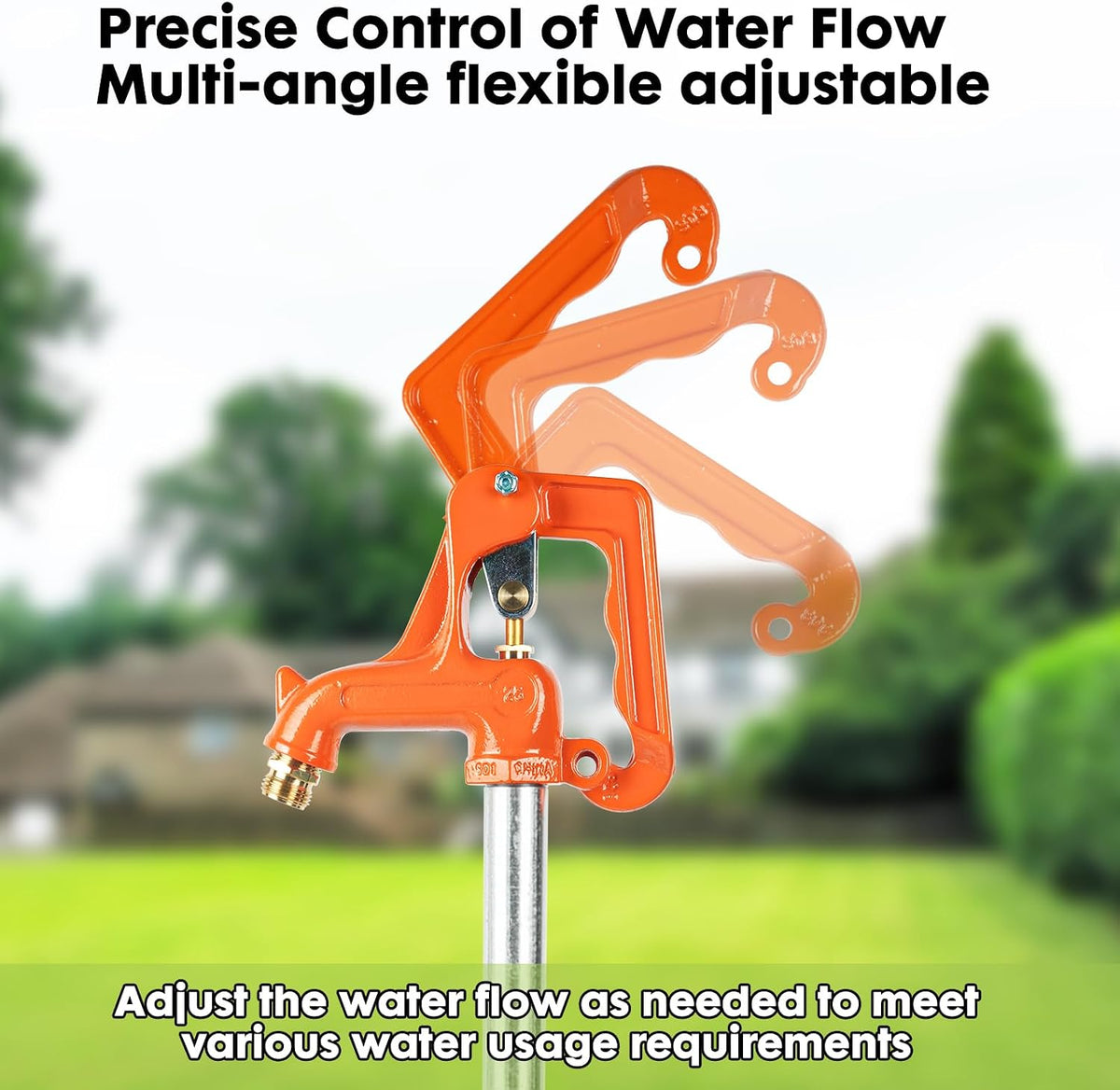 Frost Proof Yard Hydrant - Freeze-Free Outdoor Faucet for Garden, Farm & Irrigation, 3/4" Pipe Connection, 4.25ft Length, 12" Bury Depth (4.25 FT)