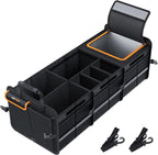 HEYTRIP Large Trunk Organizer with Built-in Leakproof Cooler Bag, Black