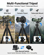 Aluminum Tripod with 360° Ball Head, Arca-Swiss Compatible