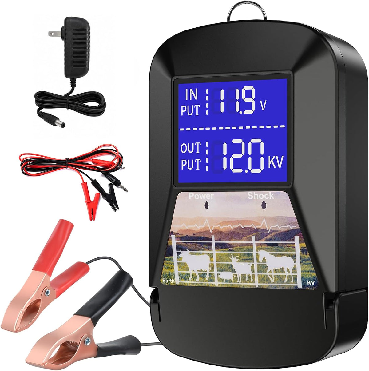 15 Miles 12KV Electric Fence Charger,3J Electric Fencing Kit