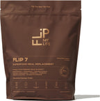Flip My Life, Flip 7 Natural SuperFood, Plant-Based Protein, Complete Meal Replacement to Support Healthy Gut, 7 Mega Nutrient Rich Blends all in one