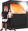 Manastin 2 Person Portable Steam Sauna for Home, 1 or 2 Person Full Body Home Spa with 2 Foldable Chairs,9 Levels of Sauna Tent with Remote Control