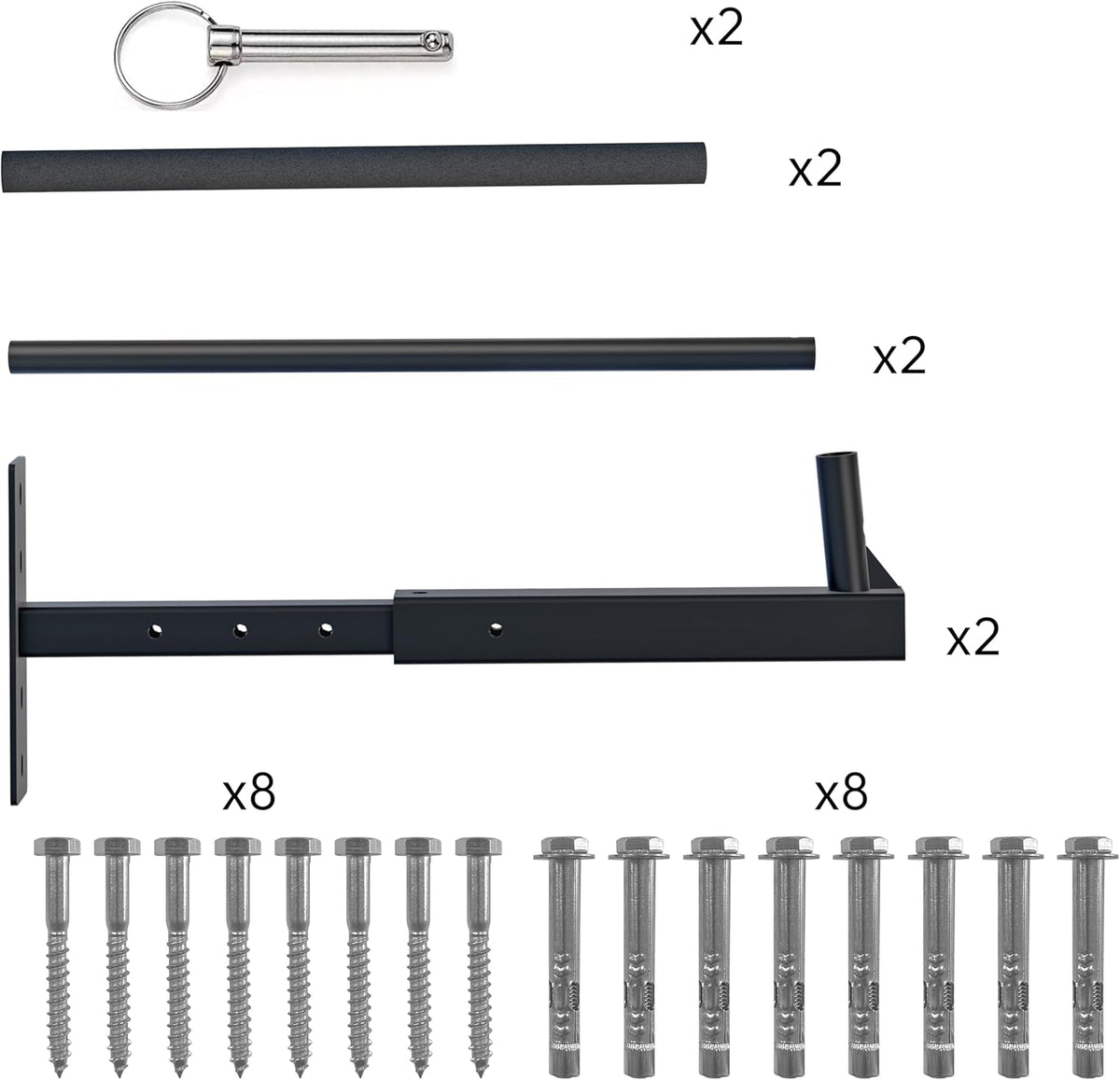 Ceiling Ladder Rack, 150 lbs Garage Storage, Adjustable
