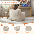 Giant Bean Bag Chair for Adults Teens with Armrest Large BeanBag Couch Sofa