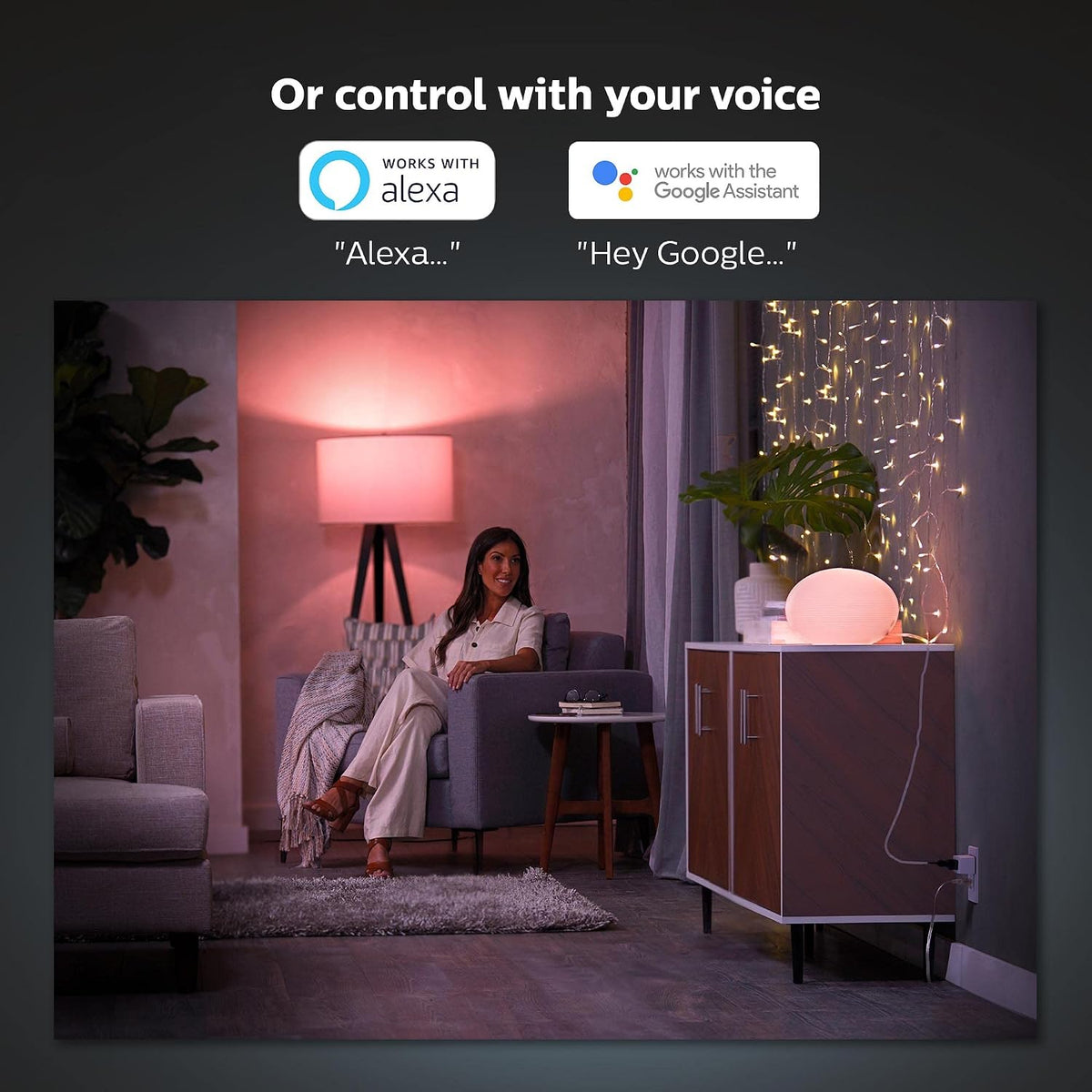 Philips Hue Smart Plug, White - 2 Pack - Turns Any Light Into a Smart Light - Control with Hue App - Compatible with Alexa, Google Assistant, and