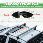 51" Universal Car Roof Rack Cross Bars, Capacity Roof Rack for Bare Roof