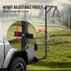2" Hitch Mounted Deer Hanger, 600LBS Capacity, with 2 Size Gambrels and Winch, Hunting Game Hoist Truck Hitch 360 Degrees Swivel Mounted
