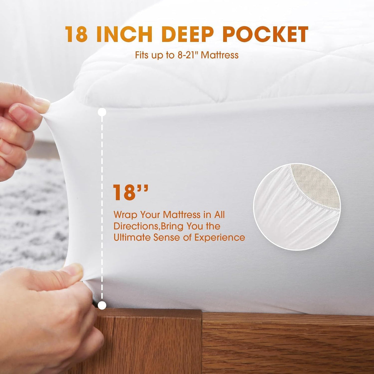 Valthie Heated Mattress Pad Queen Size, Electric Bed Warmer with Preheat