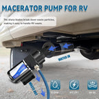 12V Macerator Pump Compatible with Jabsco 18590-2092 DC Waste Pump for RV