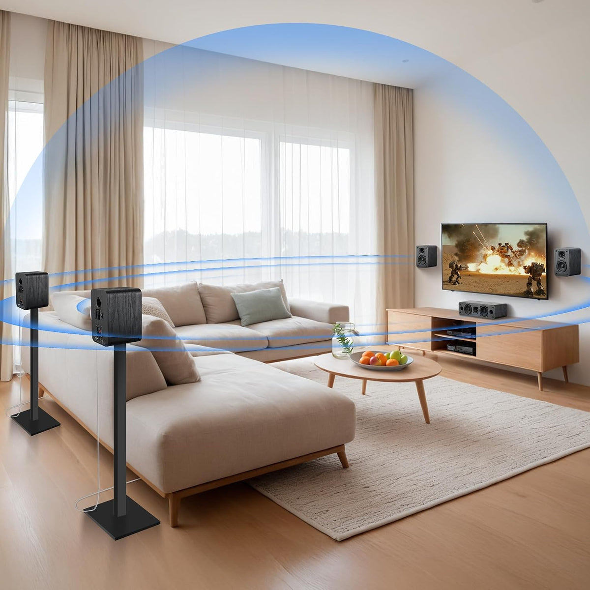 Saiyin 5.0 Home Theater System, HiFi Surround Sound Speakers