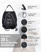 KingCamp Shower Tent, Portable Privacy Tent Outdoor Camping 1/2 Room Toilet Tents with Shower Bag & Dressing Room for Beach, Camping & Hiking
