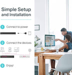 TP-Link 8 Port Gigabit PoE Switch | 8 PoE+ Ports @126W | Plug & Play | Limited Lifetime Protection | Desktop/ Rackmount | Prioritized Power Supply