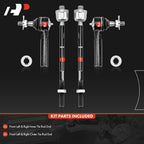 A-Premium Front Inner & Outer Tie Rod End Kit Fix Uneven Tire Wear