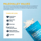Paleovalley 100% Grass Fed Bone Broth Protein Powder, Unflavored