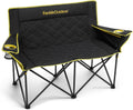FanttikOutdoor Zeta L11 Duo Pro Double Camping Chair, 2 Person Portable Folding Couch, Up to 600 lbs, High Strength Loveseat with Cup Holder & Carry