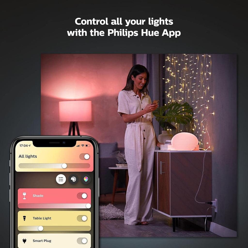 Philips Hue Smart Plug, White - 2 Pack - Turns Any Light Into a Smart Light - Control with Hue App - Compatible with Alexa, Google Assistant, and