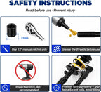 MRCARTOOL On-Vehicle Strut Spring Compressor Kit for SUVs and Trucks