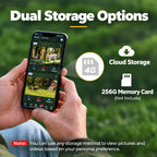 4G LTE Cellular Trail Camera, 2.5K 360° Live Feed with SIM Card Included