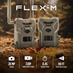 SPYPOINT Flex-M Twin, Cellular Trail Camera, Night Vision, Free Photo Plan