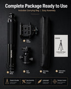 Aluminum Tripod with 360° Ball Head, Arca-Swiss Compatible
