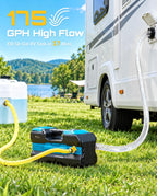 SEESII Cordless Water Transfer Pump, Self-Priming, 175 GPH, 75 FT High Lift