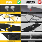 YELLOW JACKET Folding Camping Cot for Adults,600LBS Max Load,28" Wide Sleeping Cot with Removable Thick Mattress Portable Foldable Camping Bed with