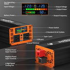 3000W Power Inverter Car/Home 12V DC to 110V/120V AC Car Converter