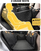 Back Seat Extender for Dogs, Waterproof Dog Car Seat Cover for Back Seat with Hard Bottom, Upgraded Material, Anti Scratch, Easy to Use and Clean
