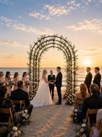 Thickened Tube 3-Layer, 88" H x 63" W x 44.5" D, Garden Arch Trellis Tunnel, Heavy Duty Metal Arbor for Climbing Plants, Outdoor Wedding Decorations