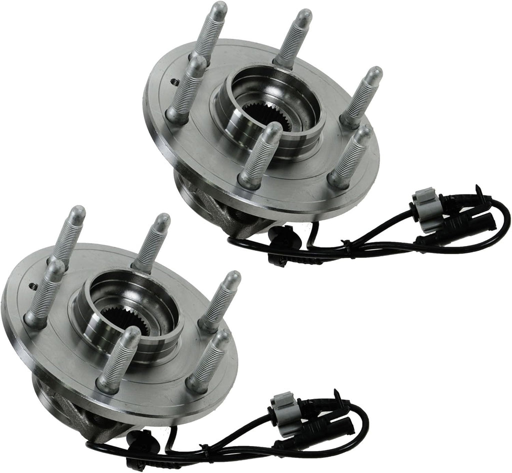 TRQ Front Wheel Bearing & Hub Assembly Set