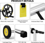VINGLI 14FT Pool Cover Reel, Solar Cover Reel for Inground Swimming Pool