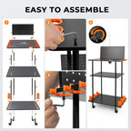 KastKing Gear Trolley V12 Mobile Fishing Rod Holder for 12 Rods or Combos