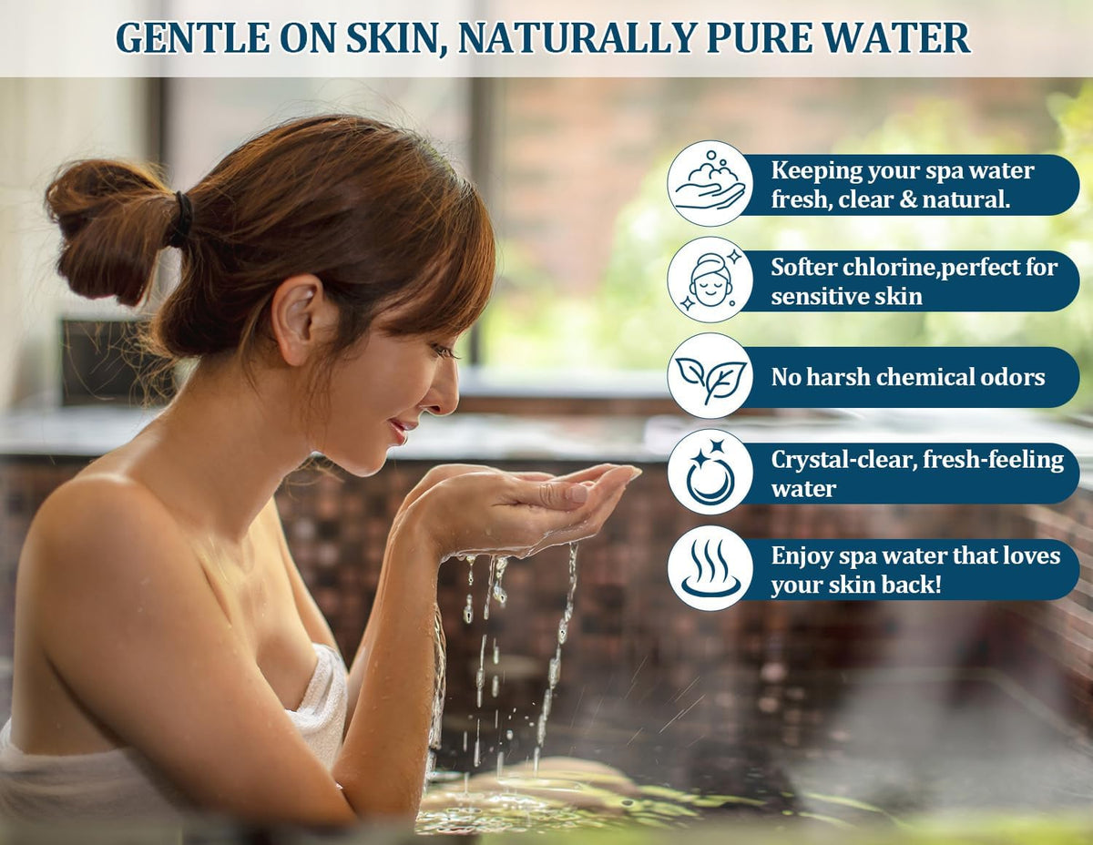Salt Water chlorination System Cartridge Replacement for Spas & Hot Tubs/Hot Spring Highlife/Limelight,Chlorine-Generating Filter for Gentle,Soft