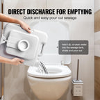 VEVOR Portable Toilet for Camping, RV Toilet with Carry Bag, 5.3 Gal Waste Tank & 3.2 Gal Flush Tank, Push-Button Pressurized Flush Commode, Leak